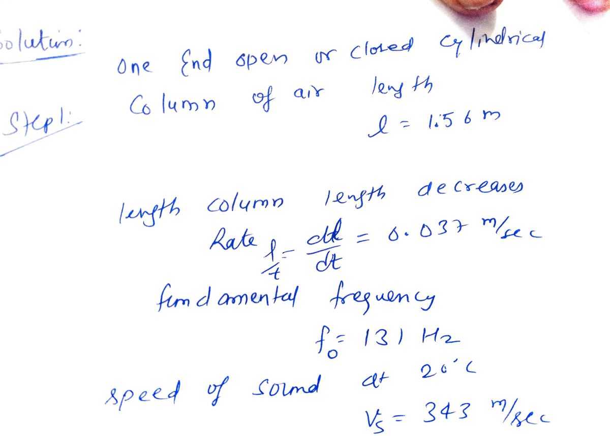 Physics homework question answer, step 1, image 1